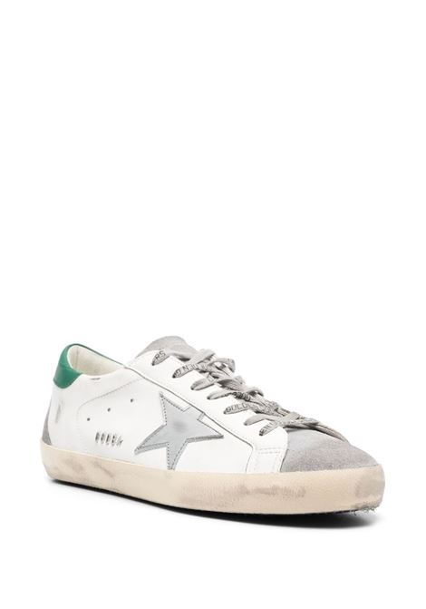 white and green calf leather Super-Star low-top sneakers  GOLDEN GOOSE | GMF00102-F00416782171